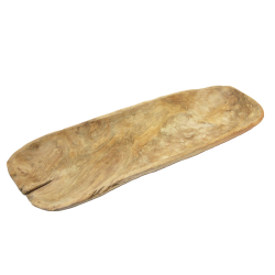Misa z drewna tekowego Patera podłużna 78x27cm